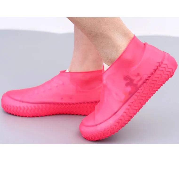 Family Waterproof Shoe Cover,Silicone Shoe Cover Reusable for Men Women Kids